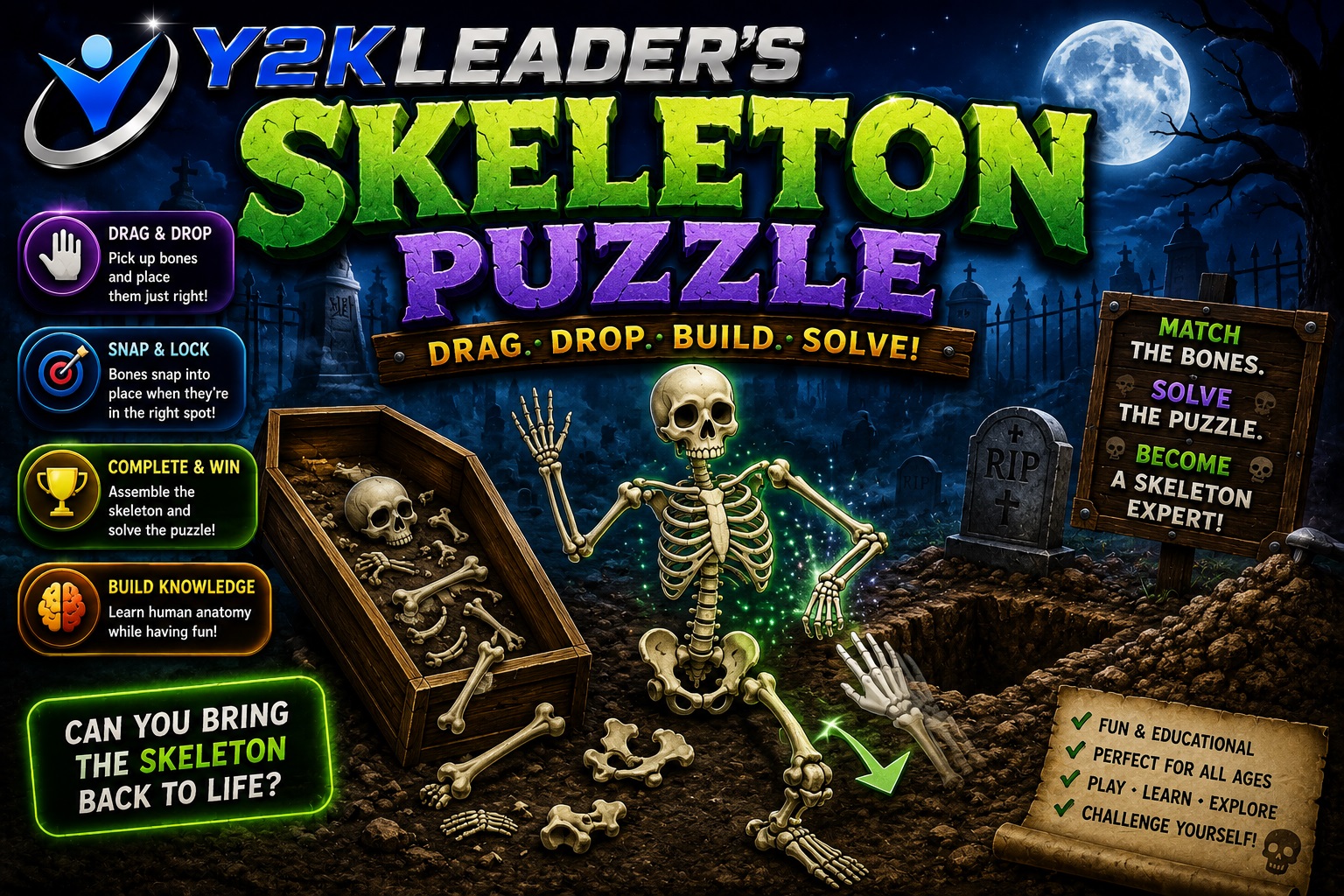 Learn the names of the bones.